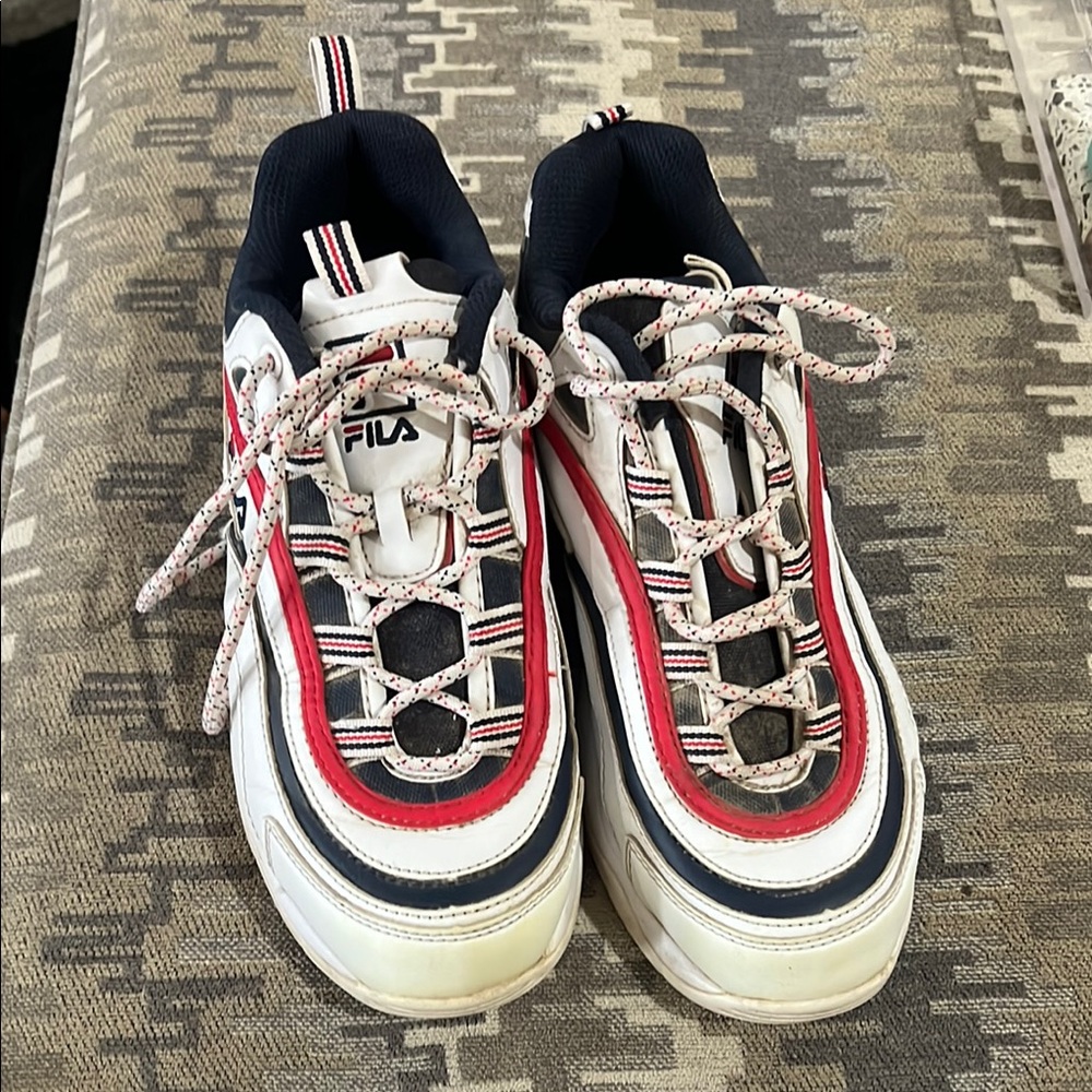 Fila Red and Blue Sneakers